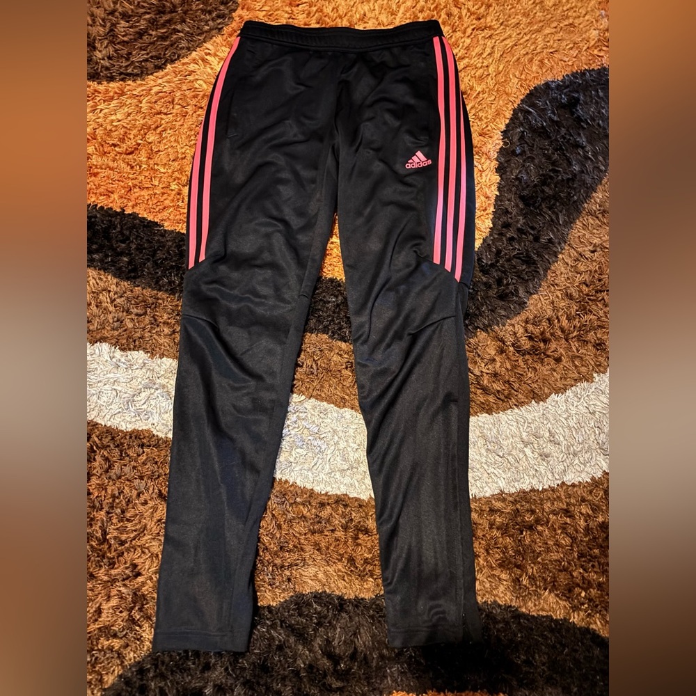 Adidas, Black & Pink, Track Pants